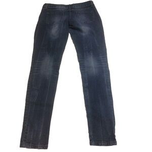 Women’s BLUE SPICE jeans sz 3 Low Rise Stretch Slim Distressed Skinny Jeans